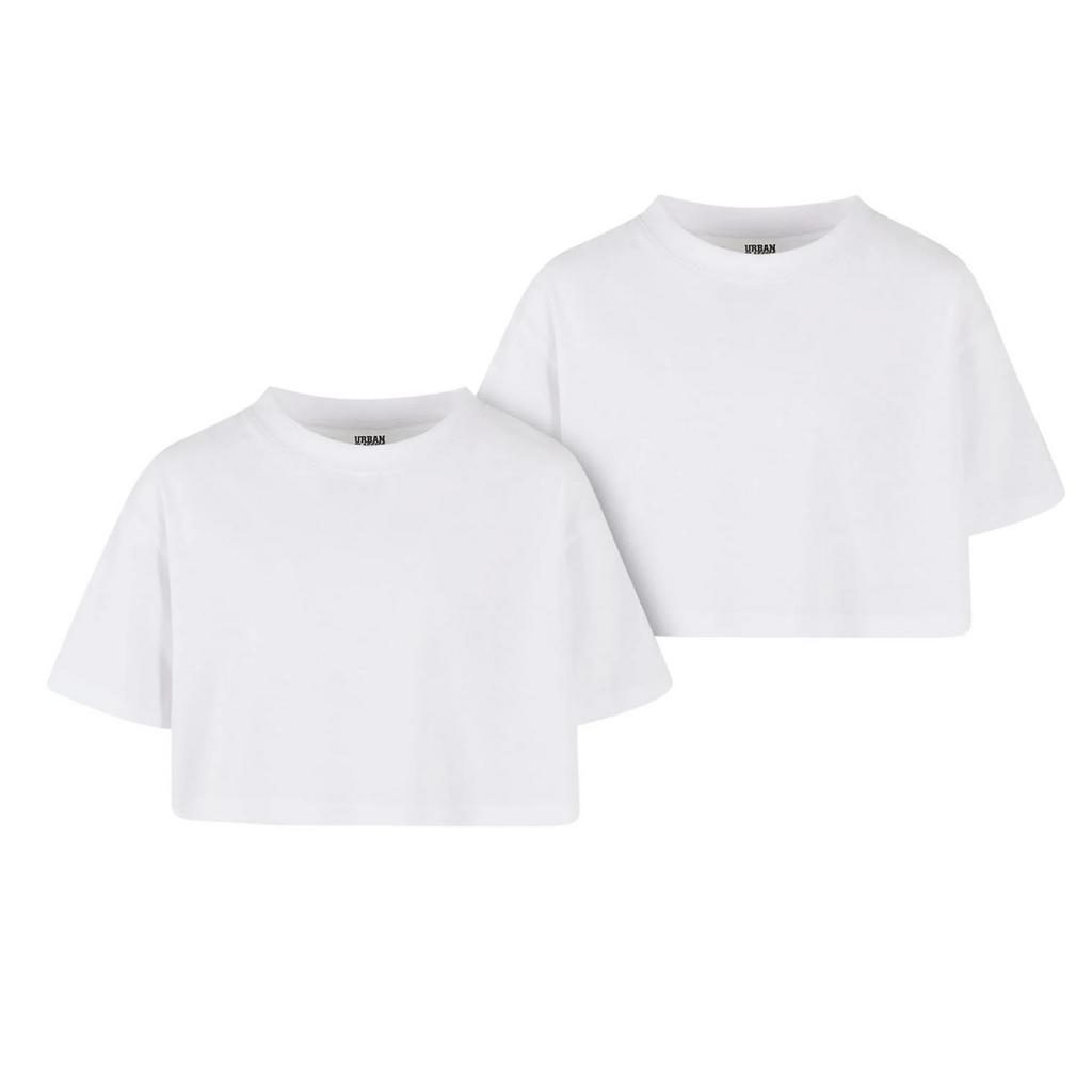 Urban Classics Girls Kimono Short T-Shirt (Pack of 2)