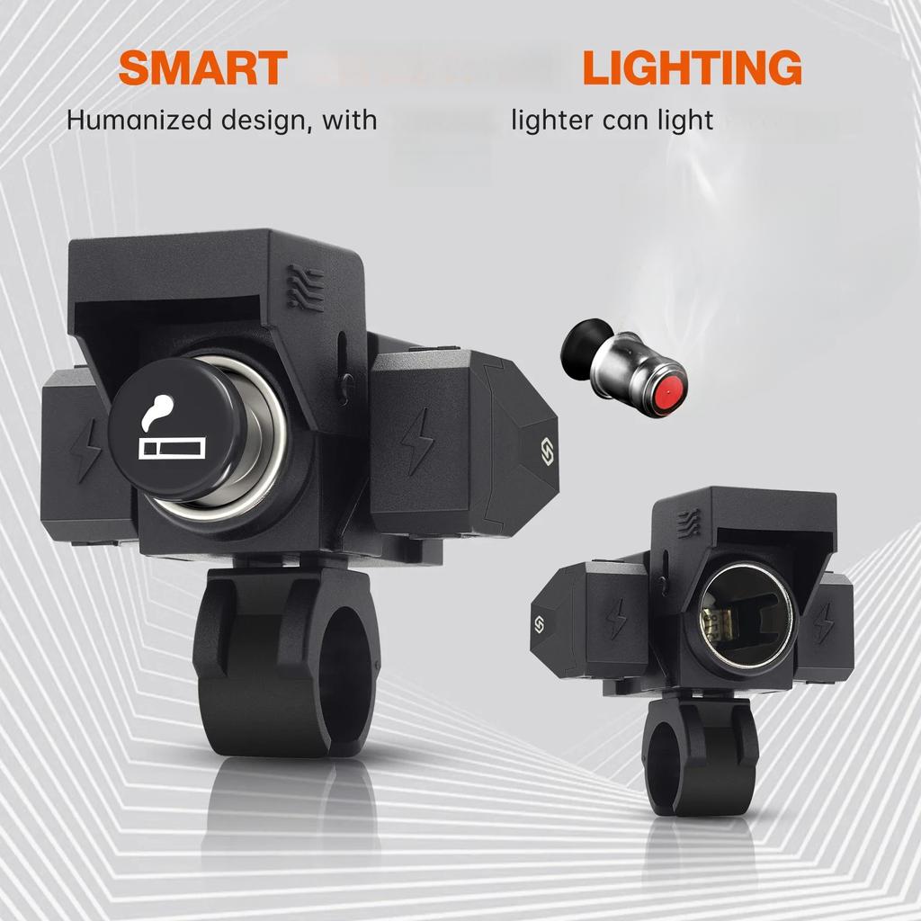 PD QC3.0 USB зарядное устройство для мотоцикла Type C быстрое зарядное гнездо крепление на руль адаптер питания для велосипеда мото