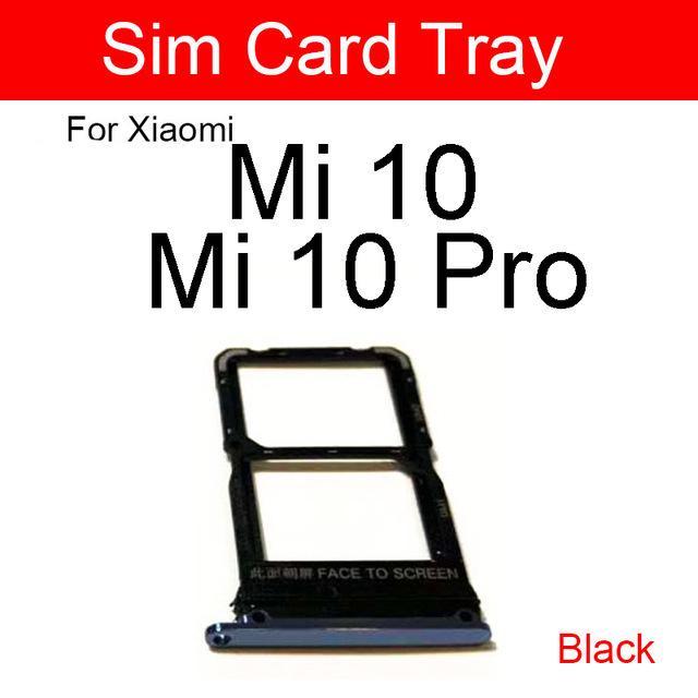 Держатель лотка для sim-карты для Xaiomi Mi 10/10 Lite / 10 Pro / Note 10 / Note 10 Pro, держатель для sim-карты, слот для адаптера Micro SD, запасные части