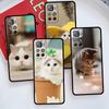 Original For Xiaomi Redmi Note 9c 10 Pro 8 9s 9a 9 9t K40 8t 11 K50 11s 5g K40s Celulares Fundas Cute Cat Kitten