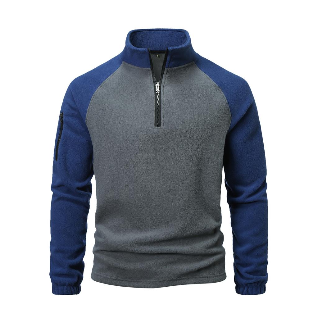 Men's Sweatshirt Loose Solid Color Outdoor Warm Breathable T-Shirt Top