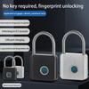 Portable Security Door Lock USB Charging Keyless Smart Lock Anti-theft Padlock  Office Use