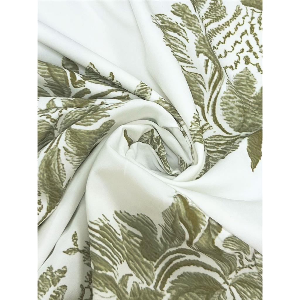 Women's Summer Flying Sleeves V-neck Dress Floral Print Stand Collar Midi Dress