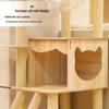 Роскошное многоуровневое дерево для кошек со встроенной кроватью-капсулой для домашнего использования