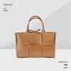 2024 Spring/Summer Genuine Leather Large Capacity Six-Grid Tote: Handheld Crossbody Shoulder Bag
