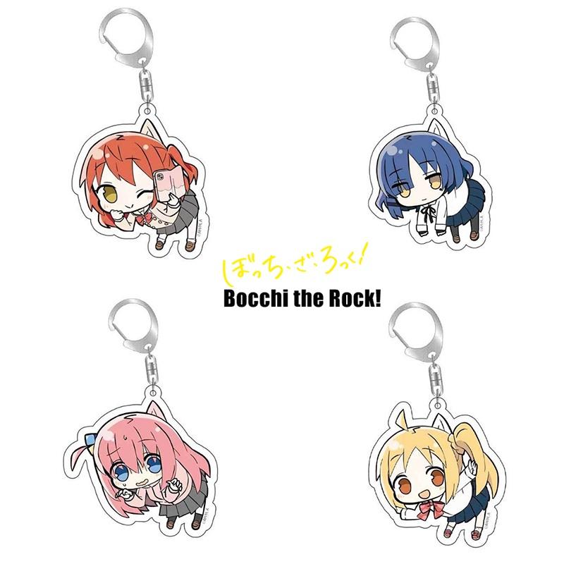 Stylish Bocchi The Rock Acrylic Keychain Double-sided Printed Keyring Bag Pendant Gifts