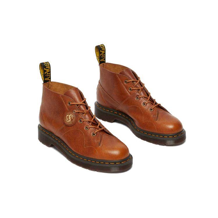 Dr. Martens Church Buckingham Shock Absorbing Non-Slip Fashion Round Toe Ankle Boots Unisex Boots Brown 26857226