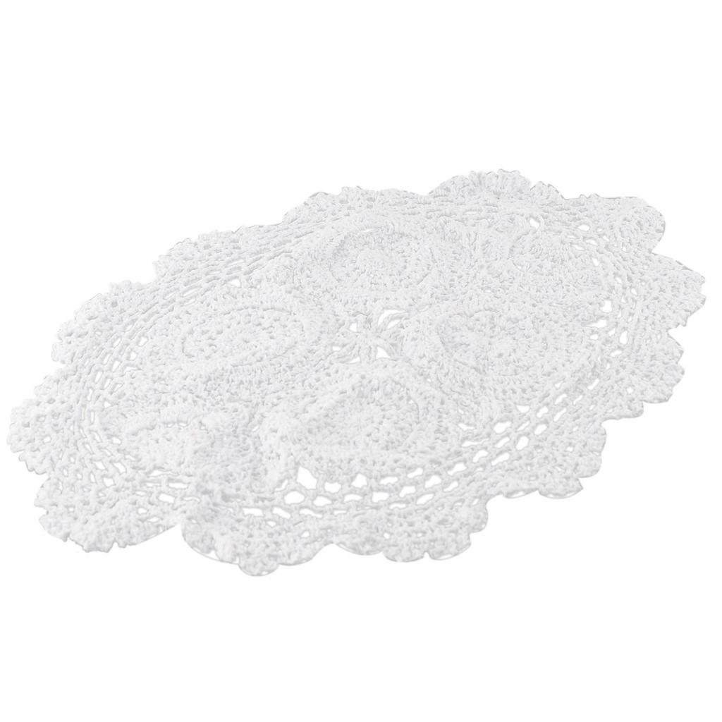 Подставка для столовых приборов Домашнее украшение Ретро Овальные винтажные салфетки ручной работы крючком