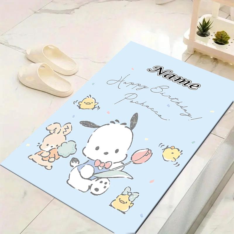 Custom 1Pc Pochacco'S Birthday Celebration Rug Office Carpet Indoor Outdoor Entrance Doormat Nonslip Soft And Comfortable Living Room D2915311