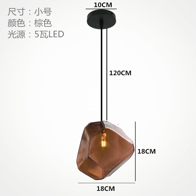 Современная простая витражная люстра Креативная гостиная Столовая Интерьер Украшения Светильники Люстра IceCube