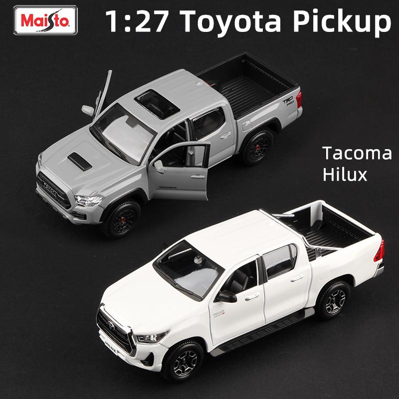 RE33Maisto 1:27 Toyota Pickup Truck Alloy Car Model Hilux Tacoma TRD Pro Die Cast Sports Diecast Vehicles Toy
