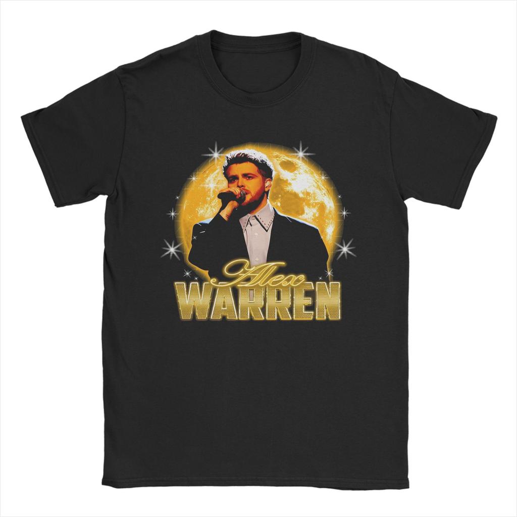 Mens TShirt Alex Warren Tour Vintage Cotton Tees Short Sleeve T Shirt Round Neck Clothes New Arrival