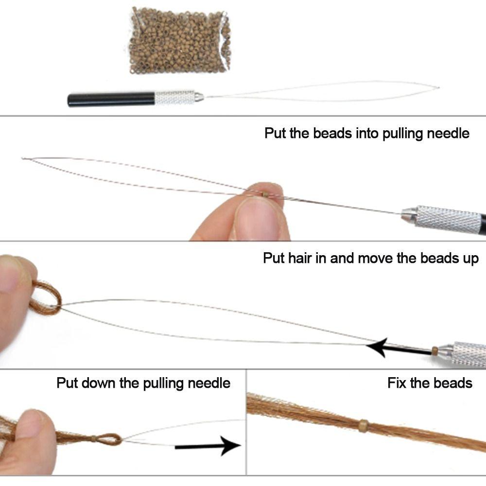 500pcs Silicone Nano Ring Micro Beads 5 Colors Micro Hair Extensions Rings  Dreadlock