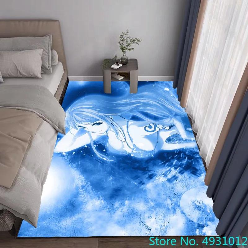Creative 3D Carpet One Piece Luffy Shanks Anime Print Living Room Bedroom Decoration Rug Kids Children Anti Slip Crawling Mat