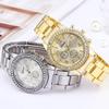 Luxury Women Watch Golden Rhinestone Fashion Women Quartz Watch Analog Wristwatch Lady's Gold Stainless Steel Bracelet Clock
