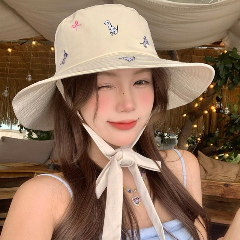 Панама шляпа для девочек красочная вышитая повседневная кепка для спорта, тренажерного зала, горного кемпинга, шляпа от солнца для улицы