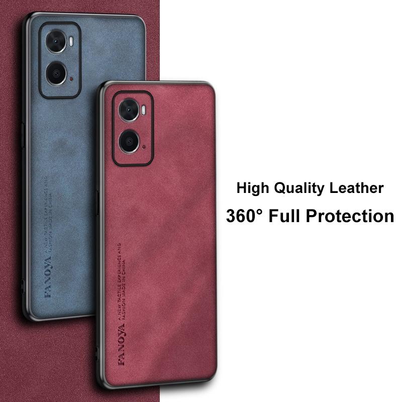 Роскошный чехол для телефона из искусственной кожи для OPPO A36 A76 A96 4G, матовая противоударная силиконовая накладка с полной защитой для OPPO A96 5G