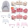 Children Decoration Dolls Miniature Soft Sofa Dollhouse Mini Furniture Toys Pretend Play Toy