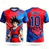 Oversize Dragon Ball Super Short Sleeve Tee Super Saiyan Blue Goku Kamehameha 3D Print Anime Cosplay Daily Wear Tshirt