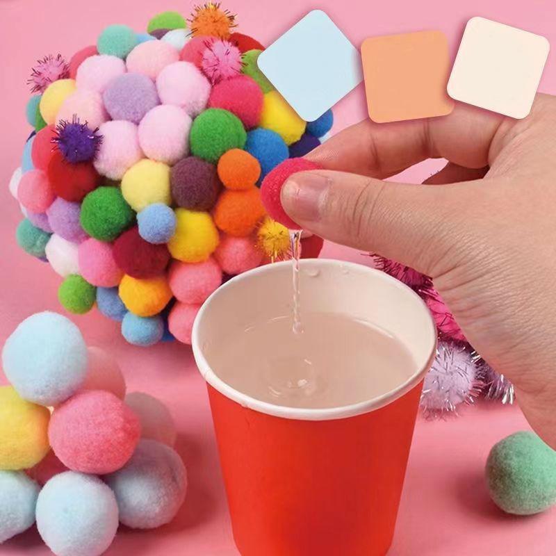 130 шт. свадебный декор клей на тканевые аксессуары макароны помпоны меховые шарики 1 см до 3 см помпоны своими руками мягкие помпоны ремесло