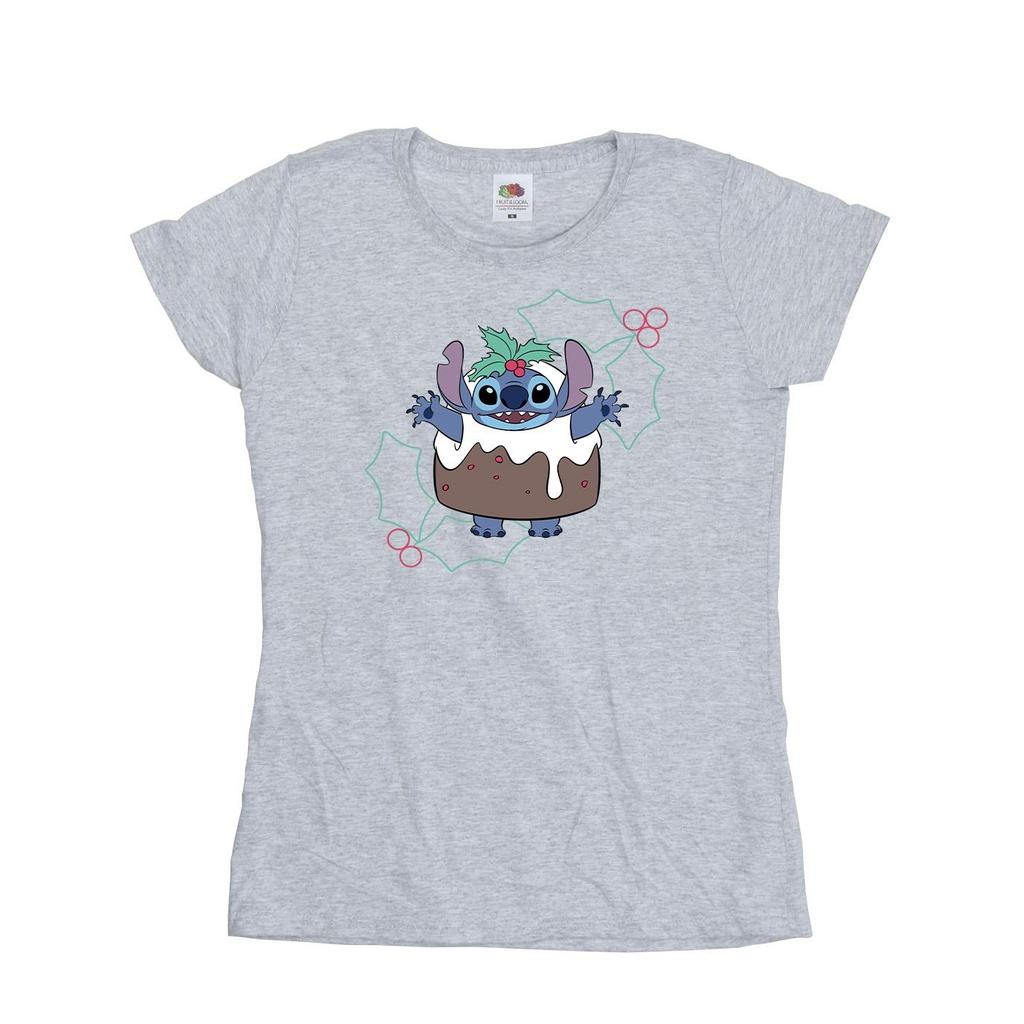 Disney Womens/Ladies Lilo & Stitch Pudding Holly Cotton T-Shirt