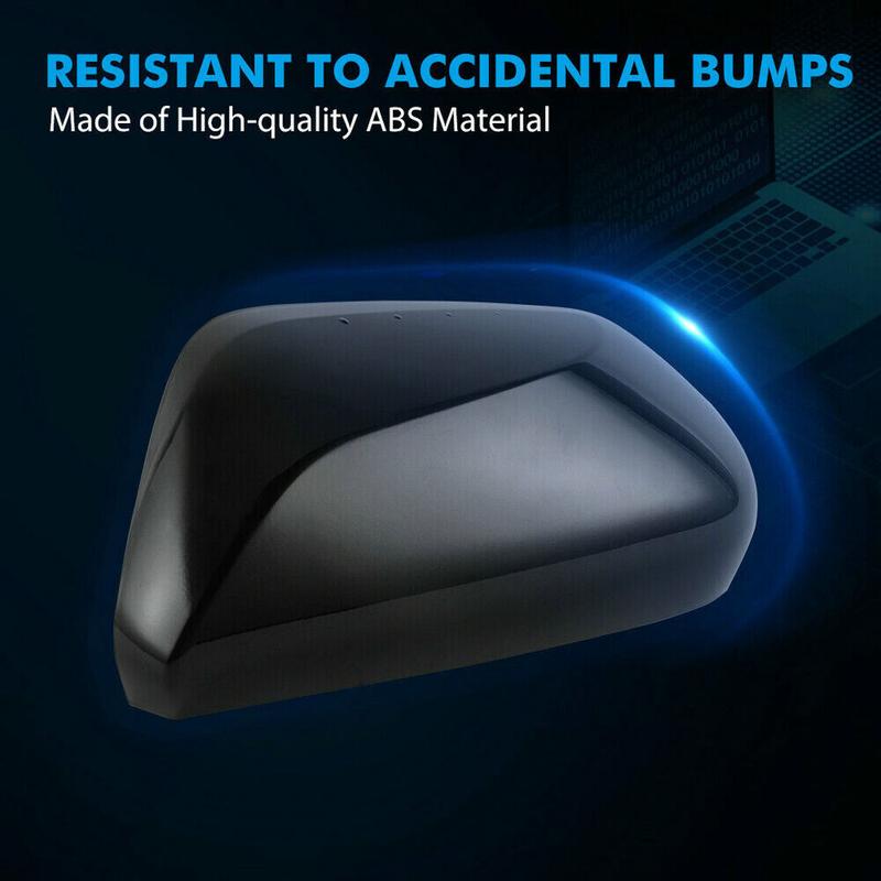 For Toyota Camry 2018- Black Car Left Side Rearview Mirror Cover Trim Cap
