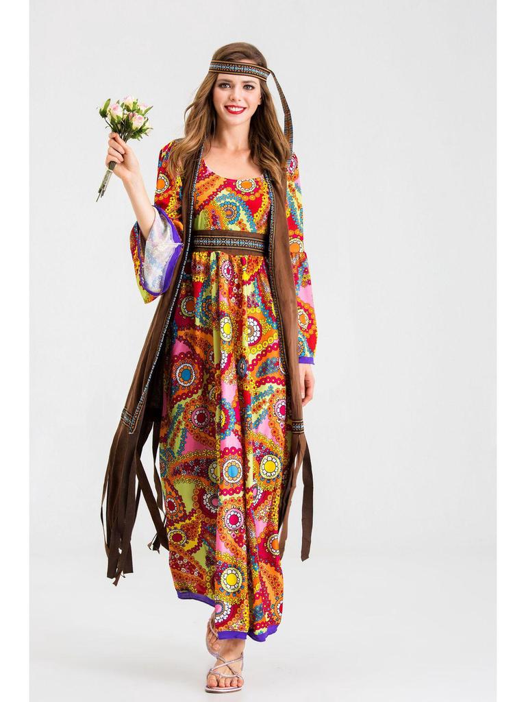 Хэллоуинский костюм диско-хиппи 70-х