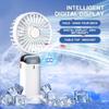 2025 New Portable Handheld Fan USB Rechargeable 90° Foldable Fan 5 Speed Mini Fan Air Cooler with LED Digital Display Outdoor