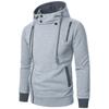 Men‘s Zipper Pullover Long Sleeve Hooded Sweatshirt Tops Blouse
