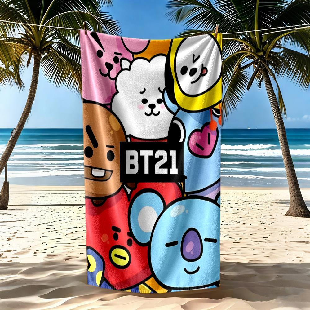 Heart Love Beach Towel Quick-Dry Soft Microfiber Comfortable Lightweight Perfect for Traveling Yoga Camping and Swimming
