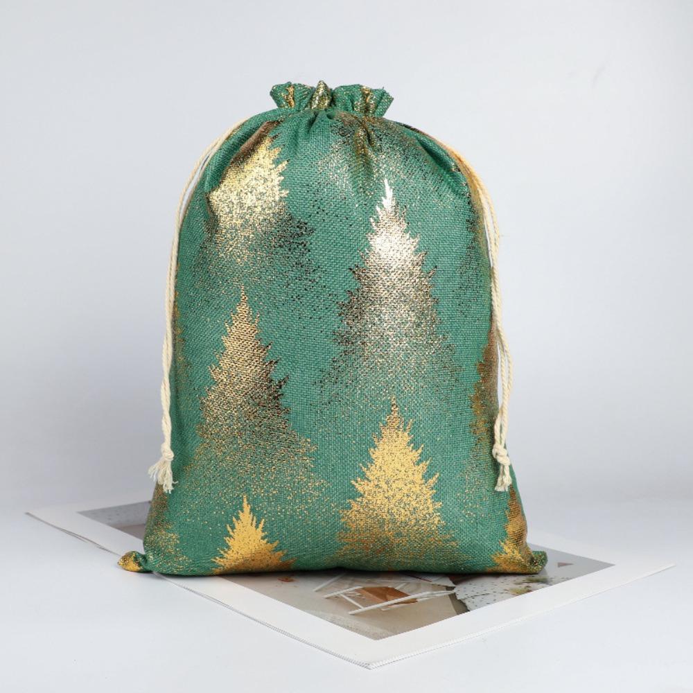 5pcs/lot Multi-color Christmas Drawstring Storage Bag Candy Jewelry Toy Presents