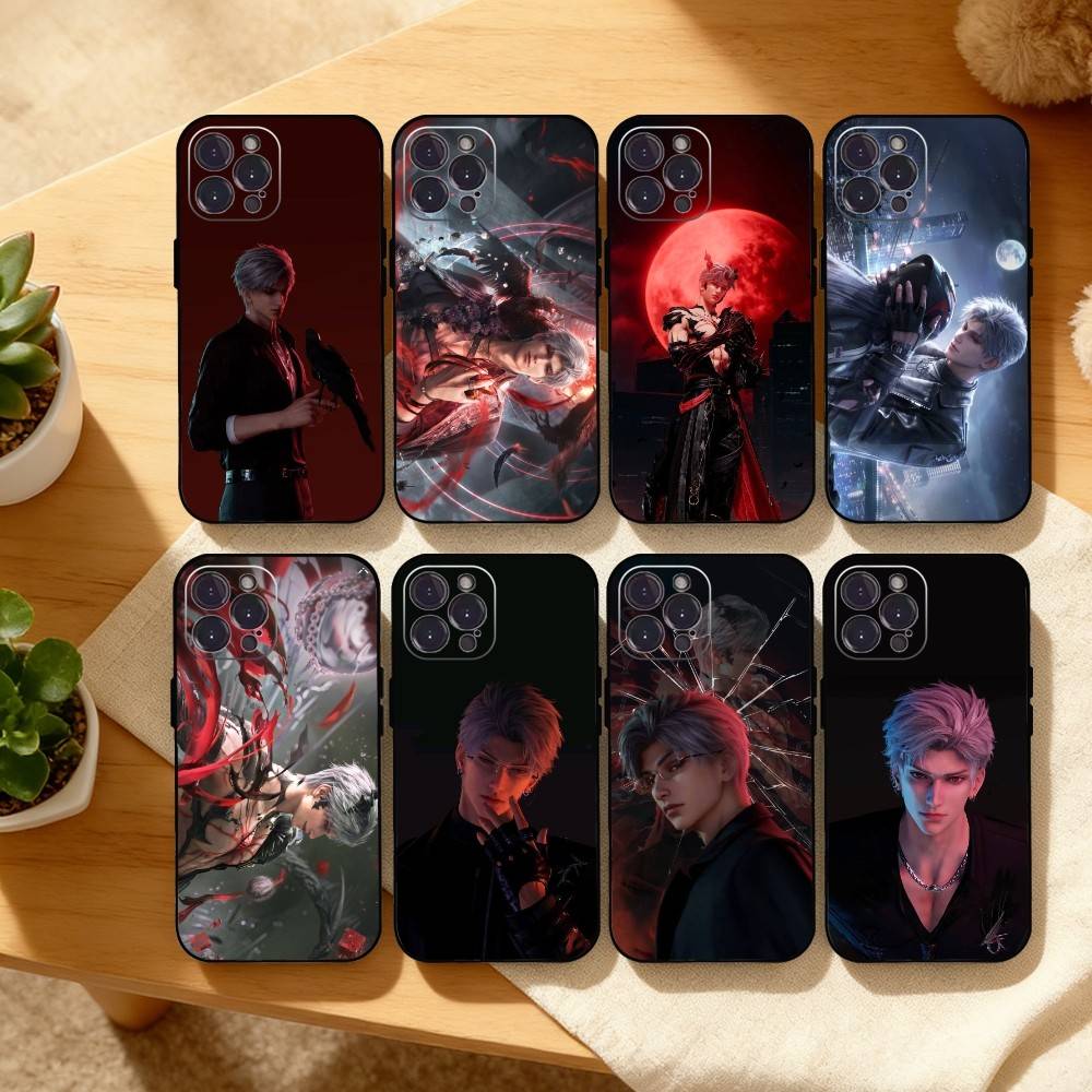 Чехол для телефона Sylus Love And Deep Space для iPhone17,16,15,14,13,12,Plus,Pro Max, 5G Другие Мягкая Черная Крышка
