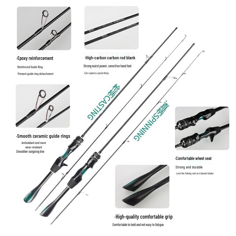 Удилище Brangdy UL Ультралегкое Сплошной Кончик Быстрый Строй Спиннинговое Приманка