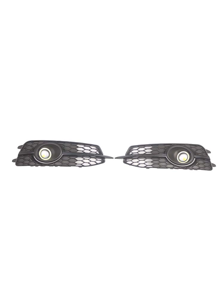 2PCS Car Front Bumper Fog Light Grille For   A6 C7 S-Line 2012-2014 W/LED