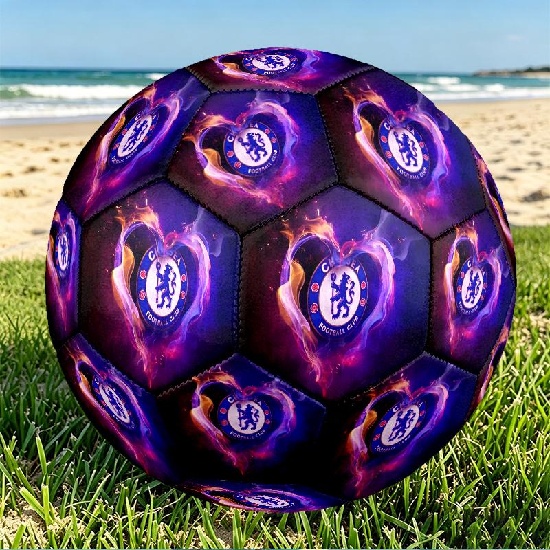 Футбольный мяч Chelsea F.C. Размер 5, из износостойкого ПУ, для матчей, тренировок и ежедневной практики, Подарок на день рождения для любителей футбола