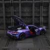 2024 CaiPo Z06 Kerbette Литой Модель Гоночного Автомобиля с Открывающимися Дверями, Звуком и Светом