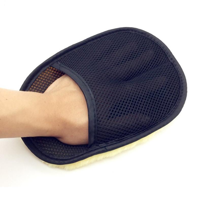 24x16см Мочалка для мытья автомобиля Микрофибра Чистящая перчатка Полировка Шампунь Пыльник Полотенце