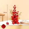 Tabletop Decoration New Year Pots Get Rich Good Luck Plants Pots 2025 Chinese Artificial Flowers