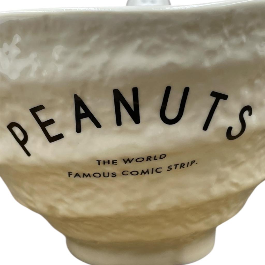 Marimo Craft SNOOPY Rice Bowl with x Figure, Ivory, Approx. 120 H70mm, SPTX-006