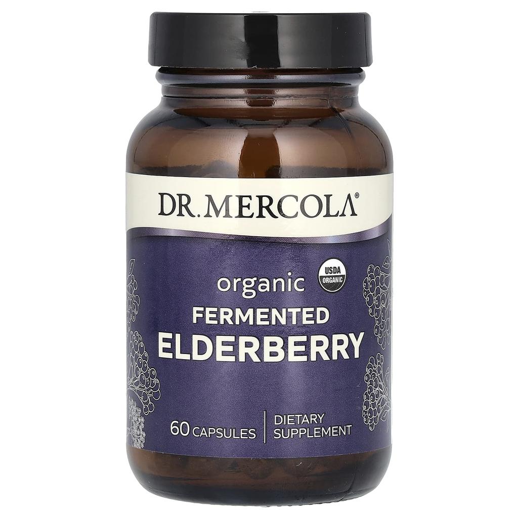 Dr. Mercola Organic Fermented Elderberry, 60 Tablets