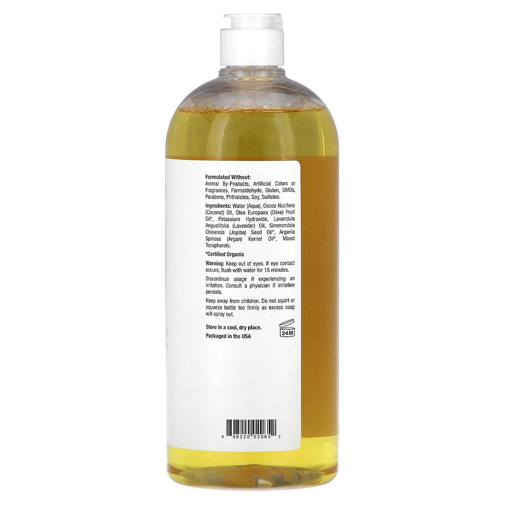 Mild By Nature Lavender Castile Soap, 34 Fl Oz (1,005 Ml)
