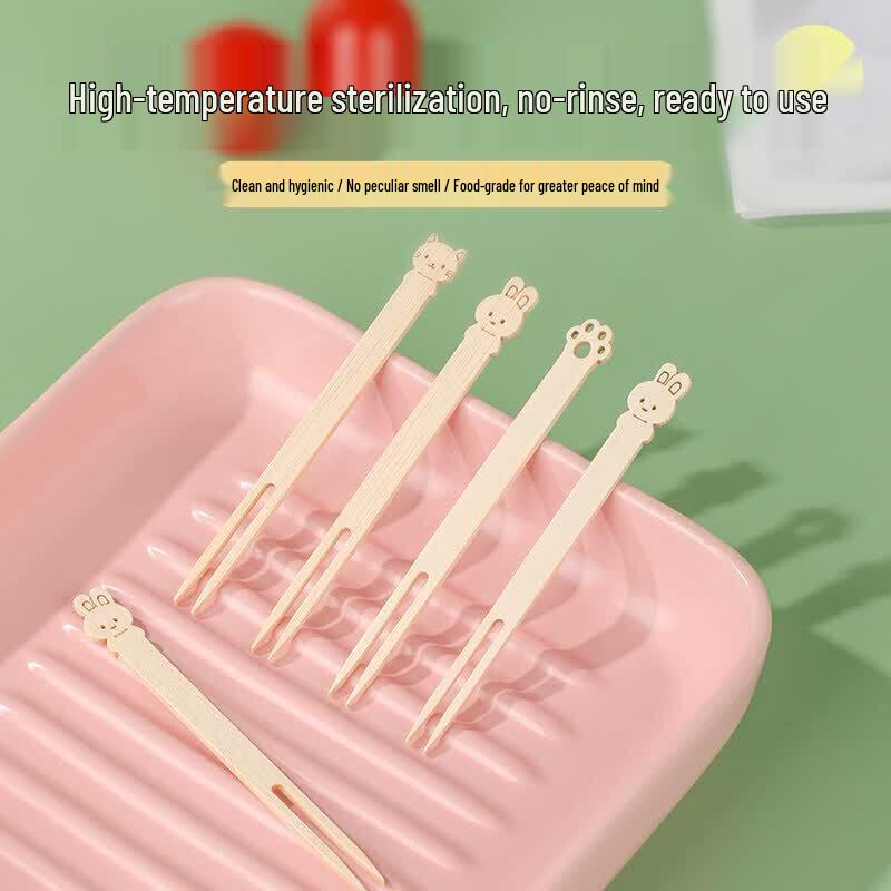 UOSO Disposable Cute Animal & Decorative Fruit Picks