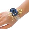Wedding Wrist Flower with Pearl Beads Perfect for Bridesmaids and Guests