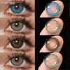 1 Pair Vienna Brown Blue Contact Lenses 14.5mm Yearly Natural Cosmetic Eye Contacts