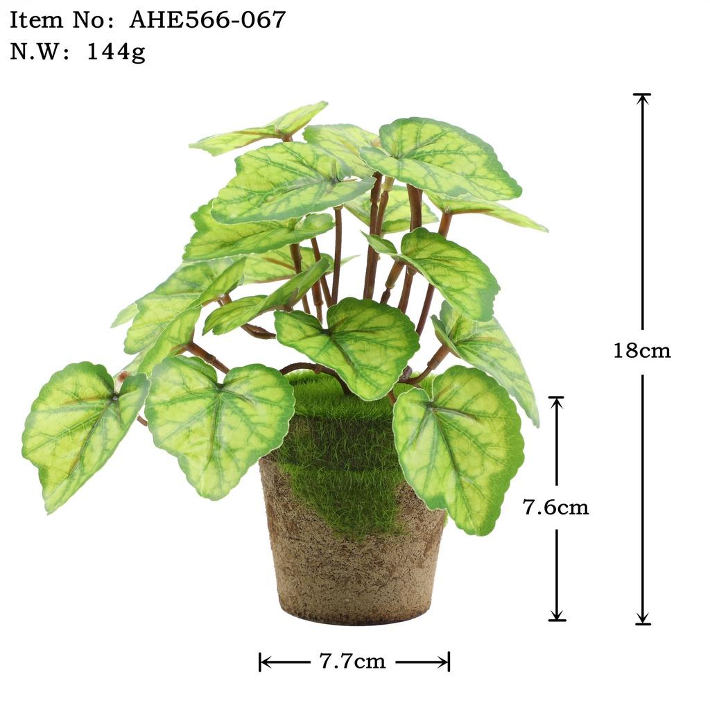 Искусственные зеленые растения для настольного украшения в помещении Эвкалипт Лист банана Спина черепахи Маргаритка Гибискус
