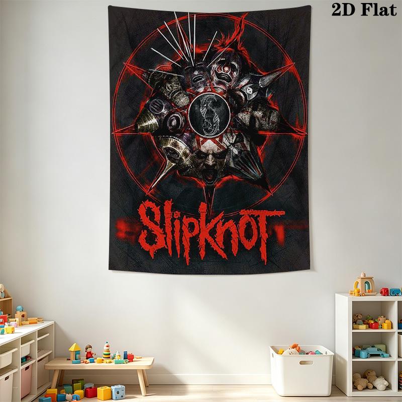 Slipknot Band'S Evolution Tapestry Fashion Print Background Cloth Homestay Soft Decoration Tapestry Background Wall Hanging Cloth