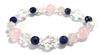 Cute and Elegant Natural Stone Bracelet for Love Natural Power Stone Lapis Rose Inner Made In Japan [Malline Marine] Adults, Amulet, Stone, Bracelet,