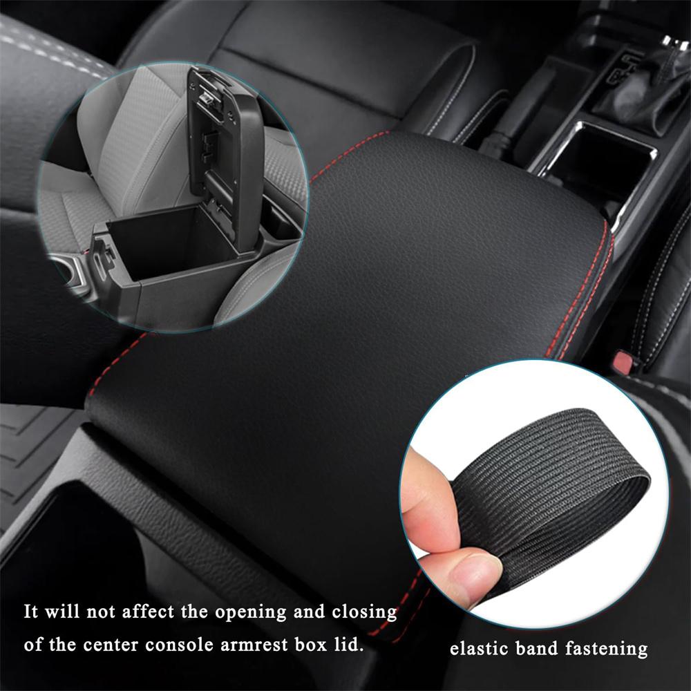 1 шт. Кожаная крышка подлокотника центральной консоли черная для пикапа Toyota Tacoma
