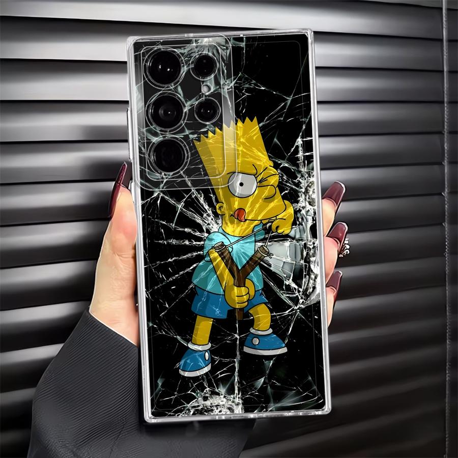 Чехол для Samsung Galaxy S26 S22 FE S25 Edge S20 Plus S23 Ultra S24 Note 20 Ultra 10 S21 Чехол для телефона Милый Мультяшный S-simpsons