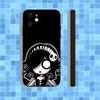 Любовь Черный И Милый Эмо Готический Чехол Для Телефона Для iPhone 16,15,14,13,12,11,Pro,Max,Plus,X,XS,XR,SE,8,7,Mini,Мягкий Силиконовый Черный Чехол